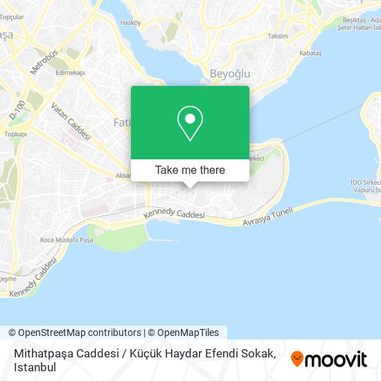 Mithatpaşa Caddesi / Küçük Haydar Efendi Sokak map