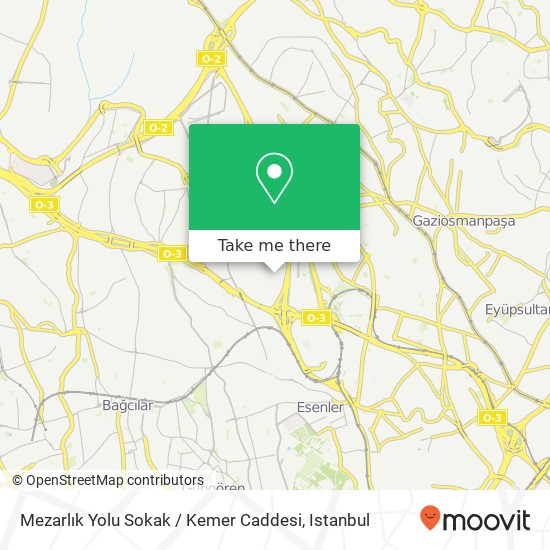 Mezarlık Yolu Sokak / Kemer Caddesi map