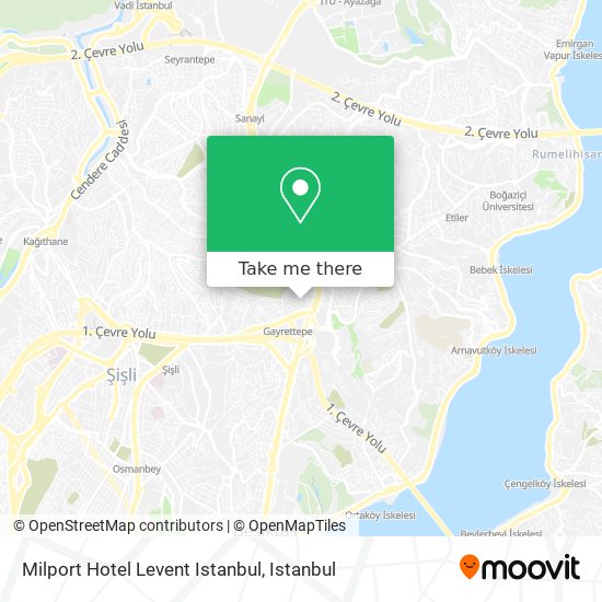 Milport Hotel Levent Istanbul map