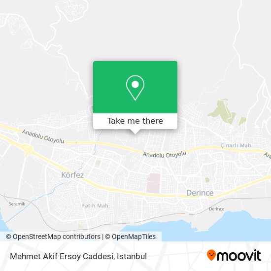 Mehmet Akif Ersoy Caddesi map