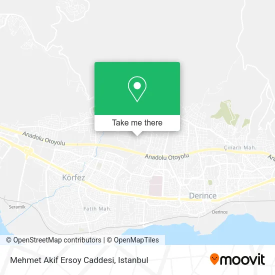 Mehmet Akif Ersoy Caddesi map