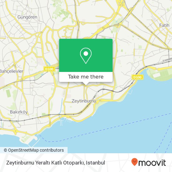 Zeytinburnu Yeraltı Katlı Otoparkı map