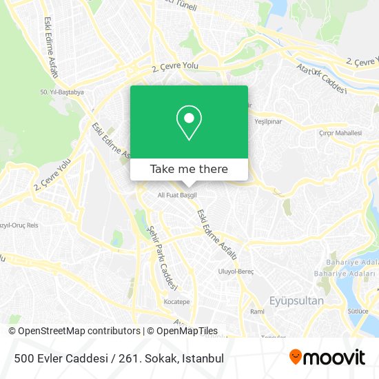 500 Evler Caddesi / 261. Sokak map