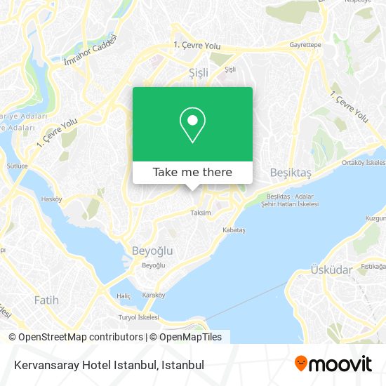 Kervansaray Hotel Istanbul map