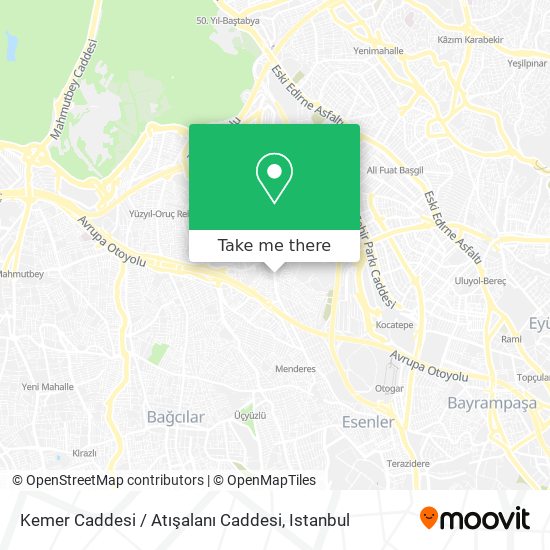 Kemer Caddesi / Atışalanı Caddesi map
