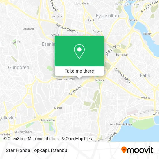 Star Honda Topkapi map