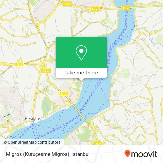 Migros (Kuruçesme Migros) map