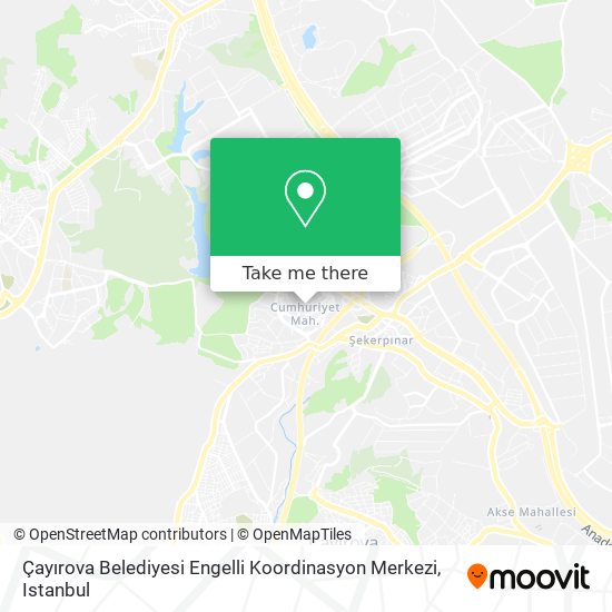 Çayırova Belediyesi Engelli Koordinasyon Merkezi map