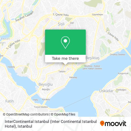 InterContinental Istanbul (Inter Continental Istanbul Hotel) map