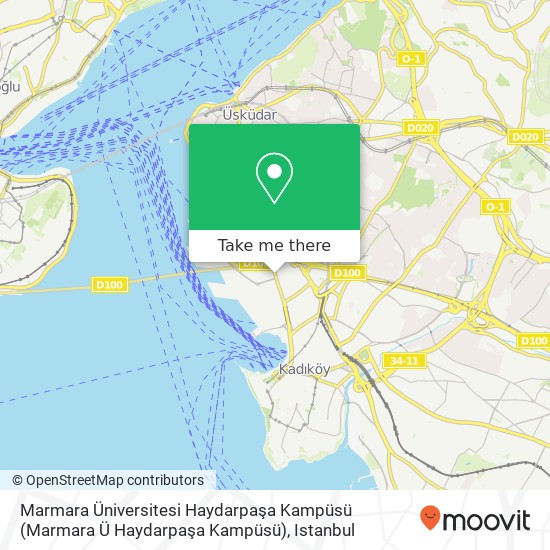 Marmara Üniversitesi Haydarpaşa Kampüsü map