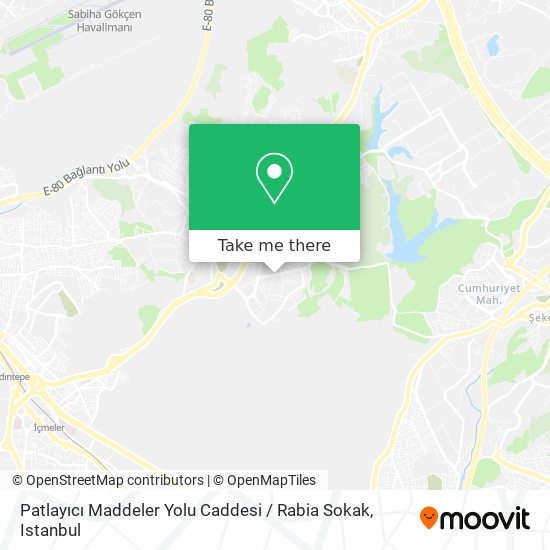 Patlayıcı Maddeler Yolu Caddesi / Rabia Sokak map