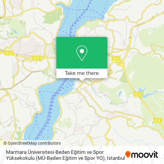 Marmara Üniversitesi-Beden Eğitim ve Spor Yüksekokulu (MÜ-Beden Eğitim ve Spor YO) map