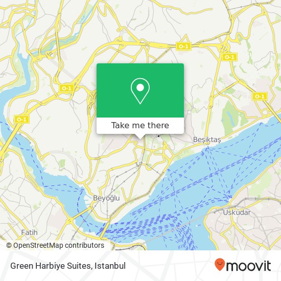 Green Harbiye Suites map