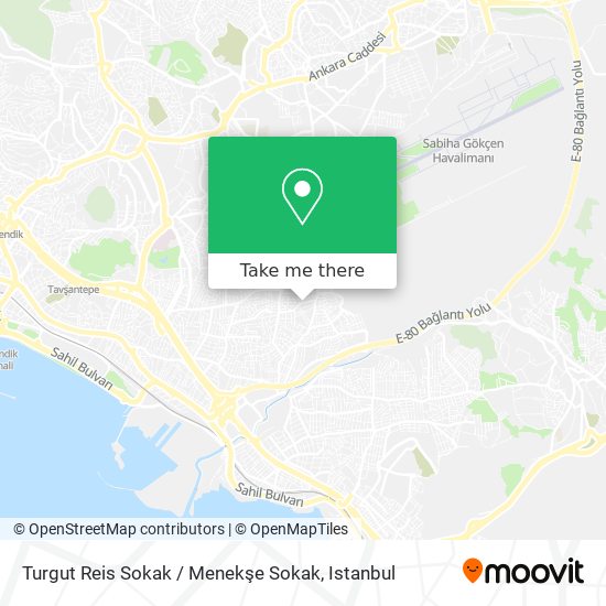 Turgut Reis Sokak / Menekşe Sokak map