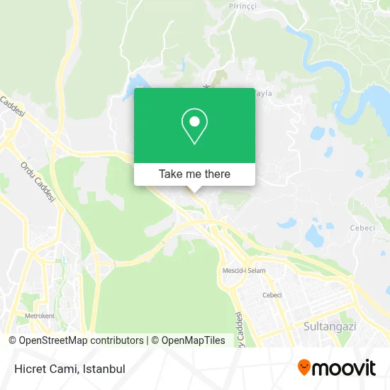 Hicret Cami map