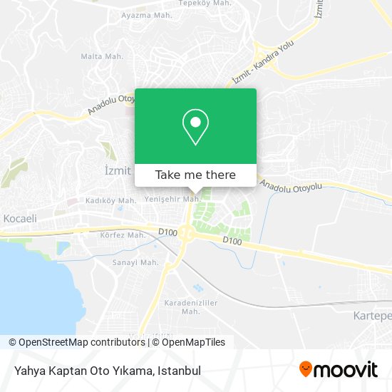 Yahya Kaptan Oto Yıkama map