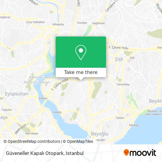 Güveneller Kapalı Otopark map