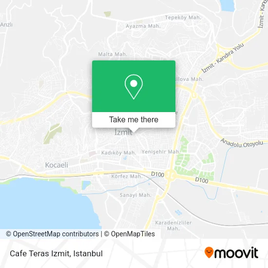 Cafe Teras Izmit map