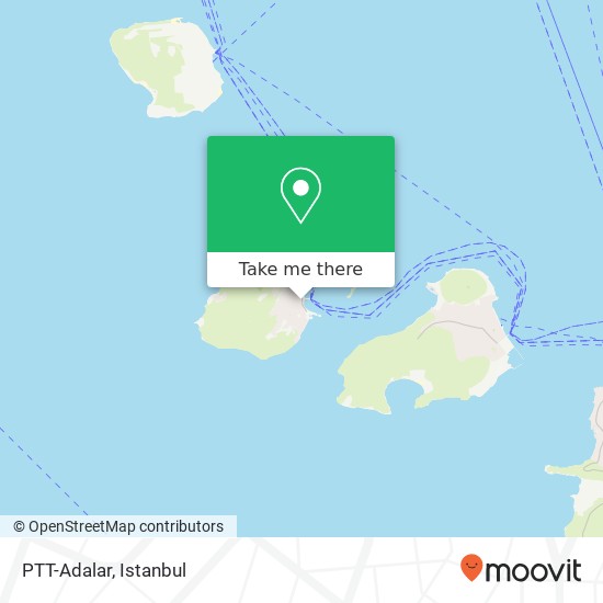 PTT-Adalar map