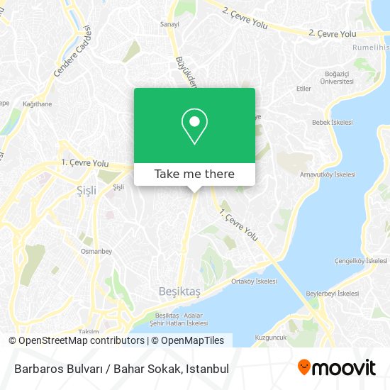 Barbaros Bulvarı / Bahar Sokak map