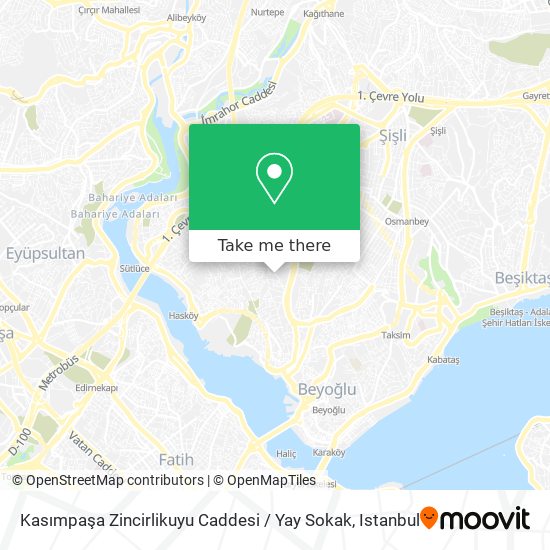 Kasımpaşa Zincirlikuyu Caddesi / Yay Sokak map