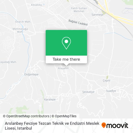 Arslanbey Fevziye Tezcan Teknik ve Endüstri Meslek Lisesi map