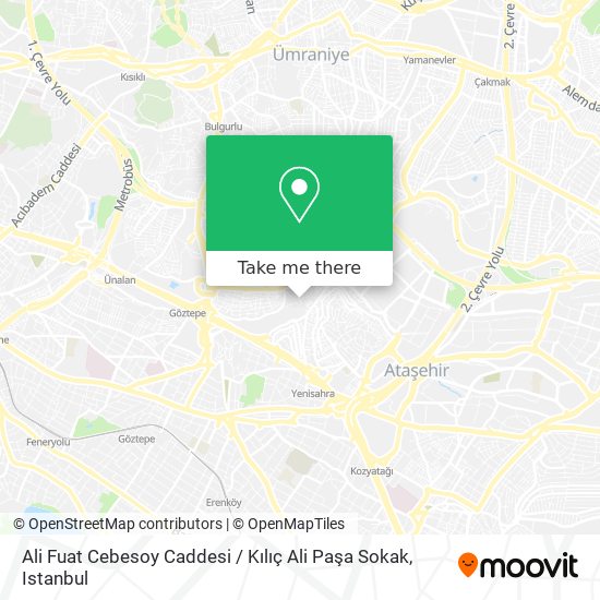 Ali Fuat Cebesoy Caddesi / Kılıç Ali Paşa Sokak map