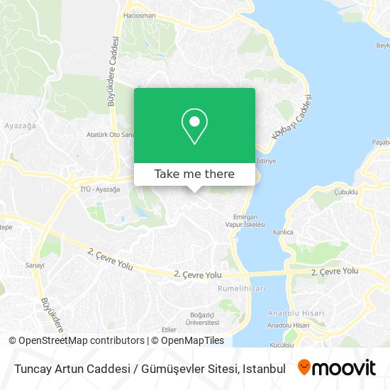 Tuncay Artun Caddesi / Gümüşevler Sitesi map