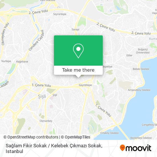 Sağlam Fikir Sokak / Kelebek Çıkmazı Sokak map