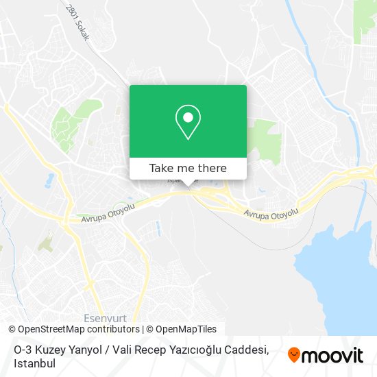 O-3 Kuzey Yanyol / Vali Recep Yazıcıoğlu Caddesi map