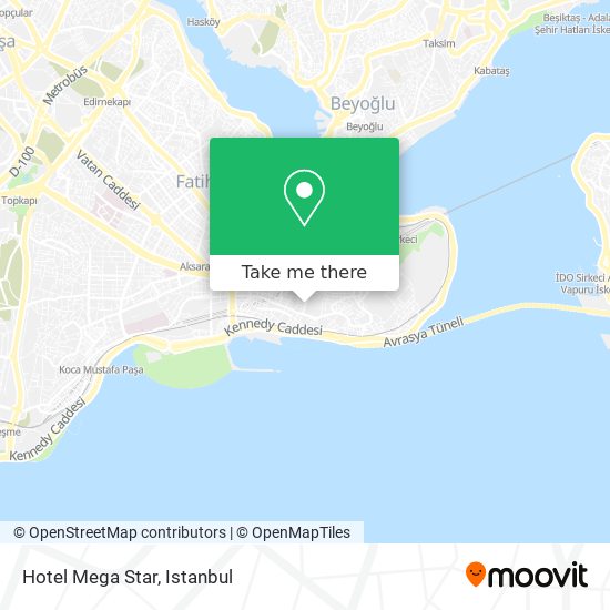 Hotel Mega Star map