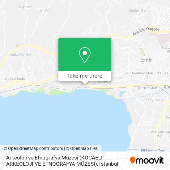 Arkeoloji ve Etnografya Müzesi (KOCAELI ARKEOLOJI VE ETNOGRAFYA MÜZESI) map