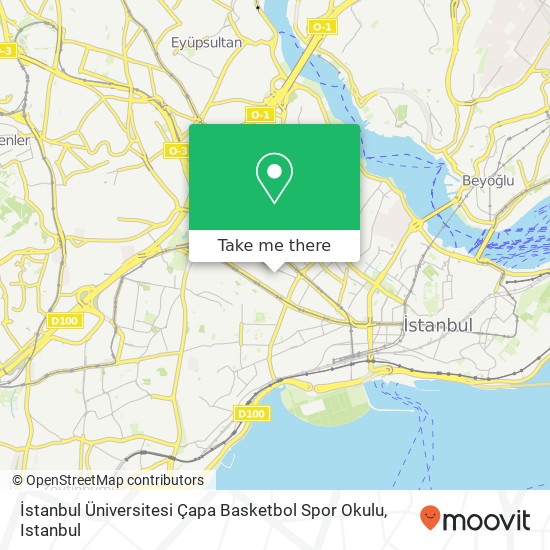 İstanbul Üniversitesi Çapa Basketbol Spor Okulu map