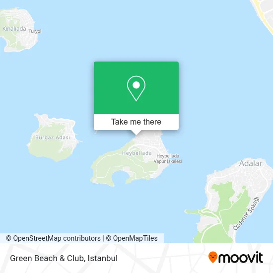 Green Beach & Club map