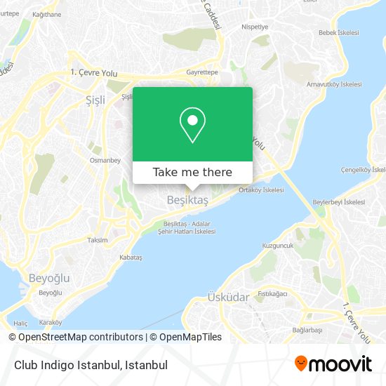 Club Indigo Istanbul map