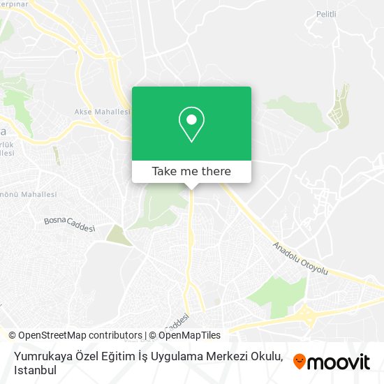 Yumrukaya Özel Eğitim İş Uygulama Merkezi Okulu map