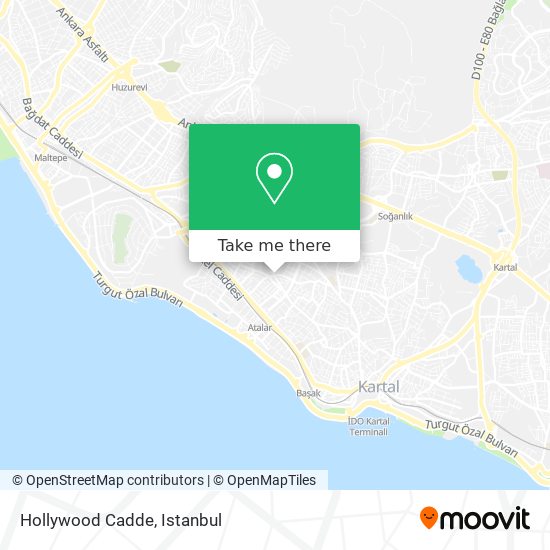 Hollywood Cadde map