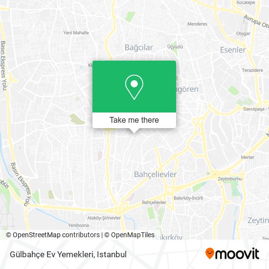 Gülbahçe Ev Yemekleri map
