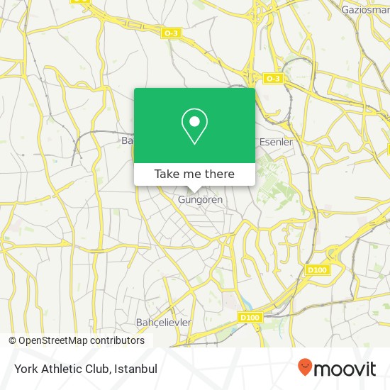 York Athletic Club map