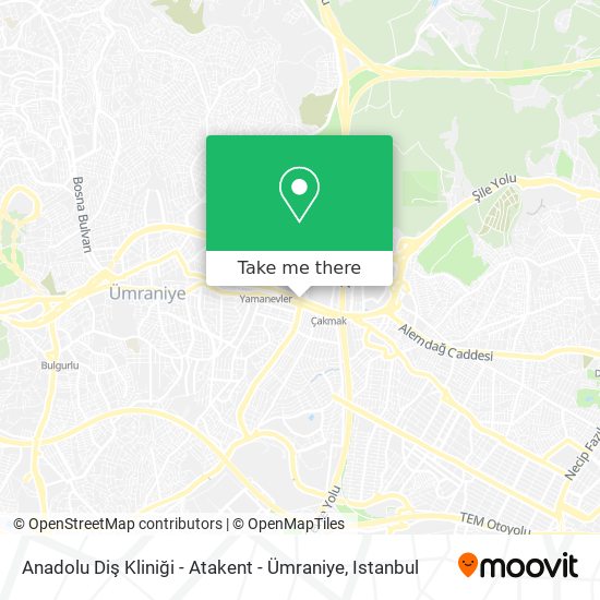 Anadolu Diş Kliniği - Atakent - Ümraniye map