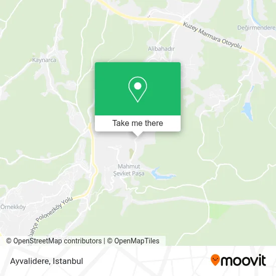 Ayvalidere map