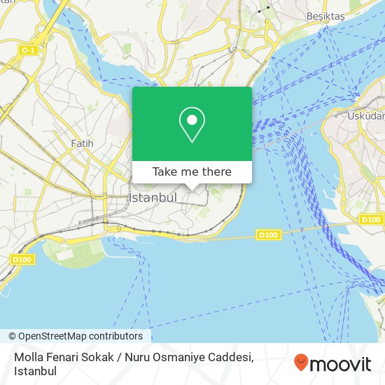 Molla Fenari Sokak / Nuru Osmaniye Caddesi map