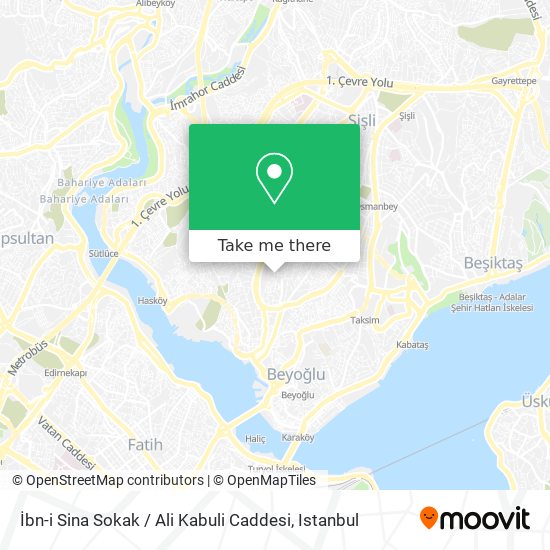 İbn-i Sina Sokak / Ali Kabuli Caddesi map