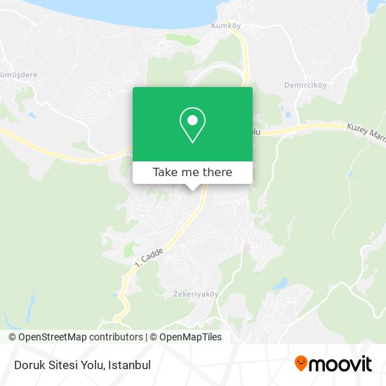 Doruk Sitesi Yolu map