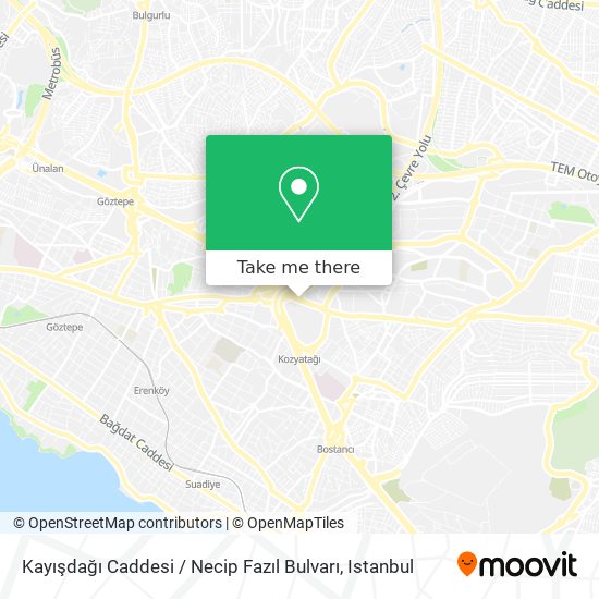 Kayışdağı Caddesi / Necip Fazıl Bulvarı map