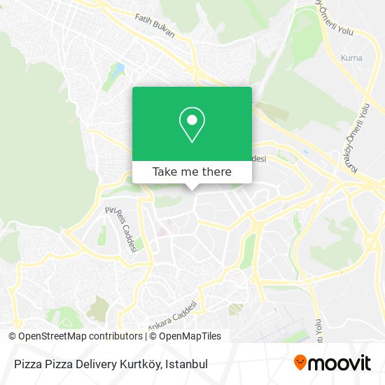 Pizza Pizza Delivery Kurtköy map
