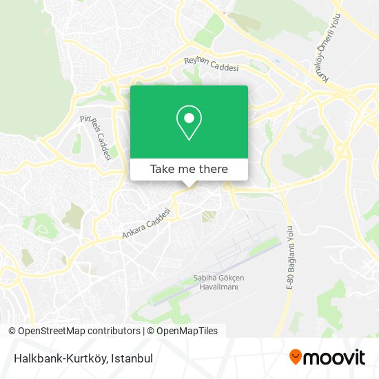 Halkbank-Kurtköy map