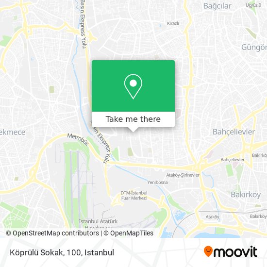 Köprülü Sokak, 100 map