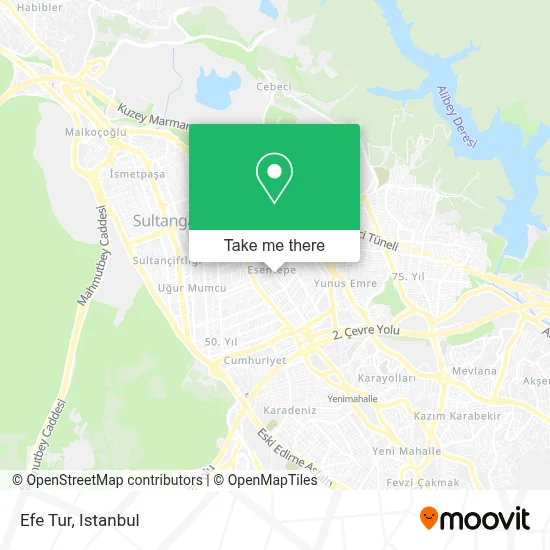 Efe Tur map