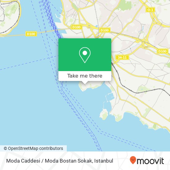 Moda Caddesi / Moda Bostan Sokak map